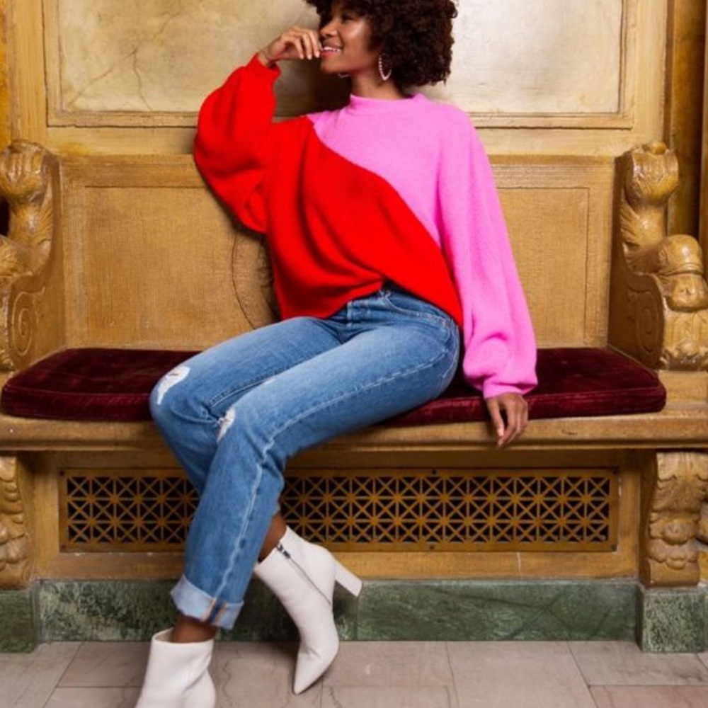 CROSBY By Mollie Burch Color Block Miller Sweater